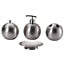 Bathroom Set - Stainless Steel - 4-Piece