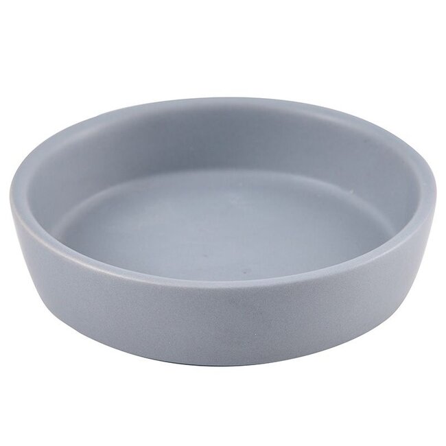Bathroom set - 3 pieces - Ceramic - Gray