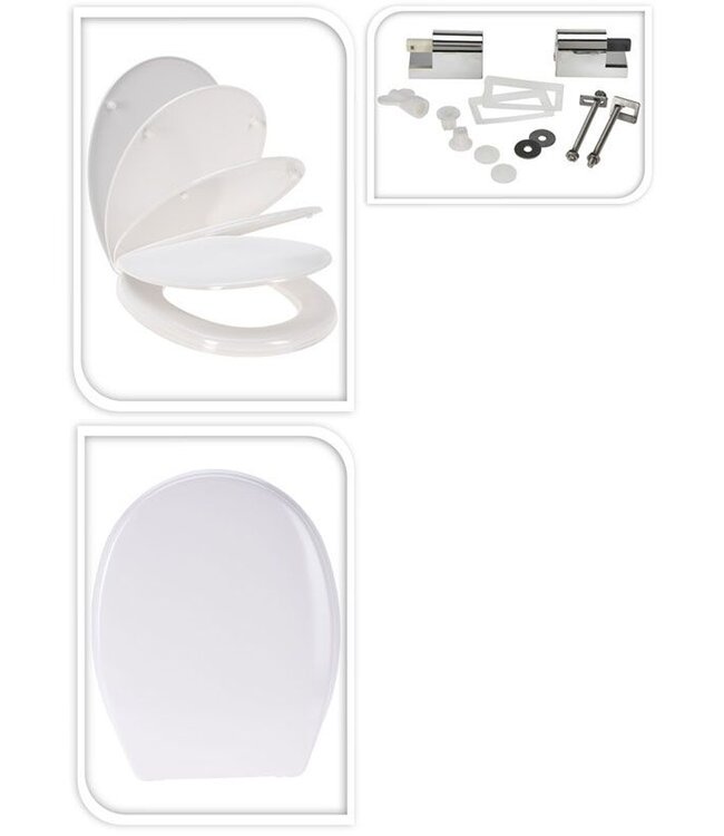 Toiletbril duroplast - Wit -  Softclose