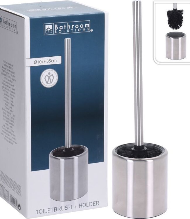 Toilet Brush with Holder – Stainless Steel