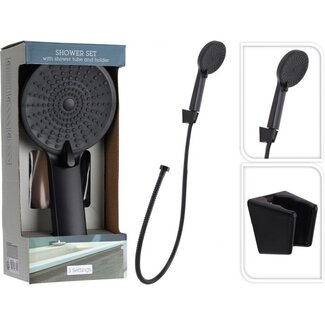 Bathroom Solutions Shower Set - Shower Head with Shower Hose and Holder
