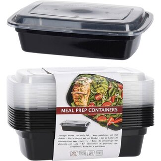 Meal Prep Containers 10 pcs - 1 Compartment
