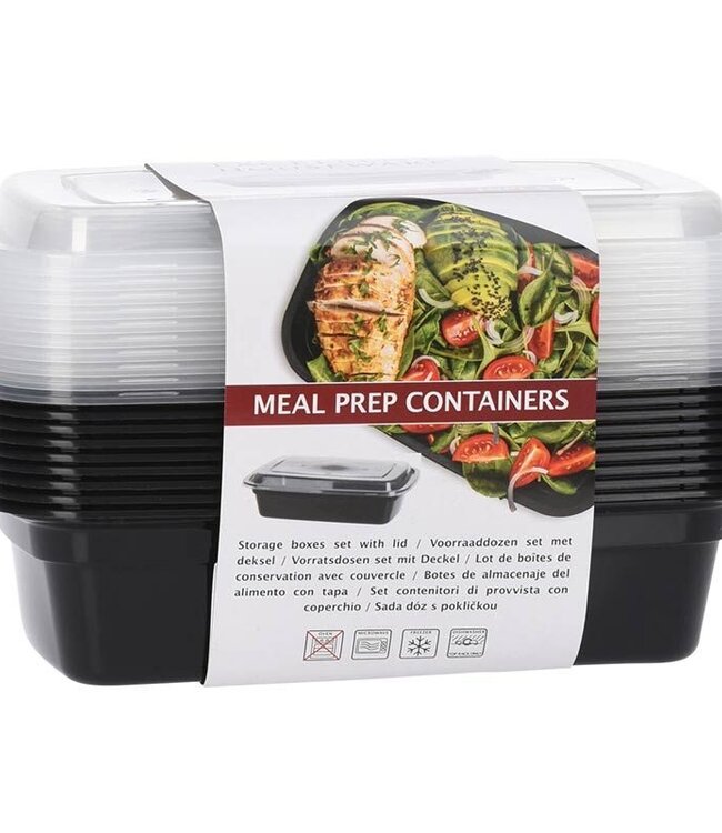 Meal Prep Containers 10 pcs - 1 Compartment