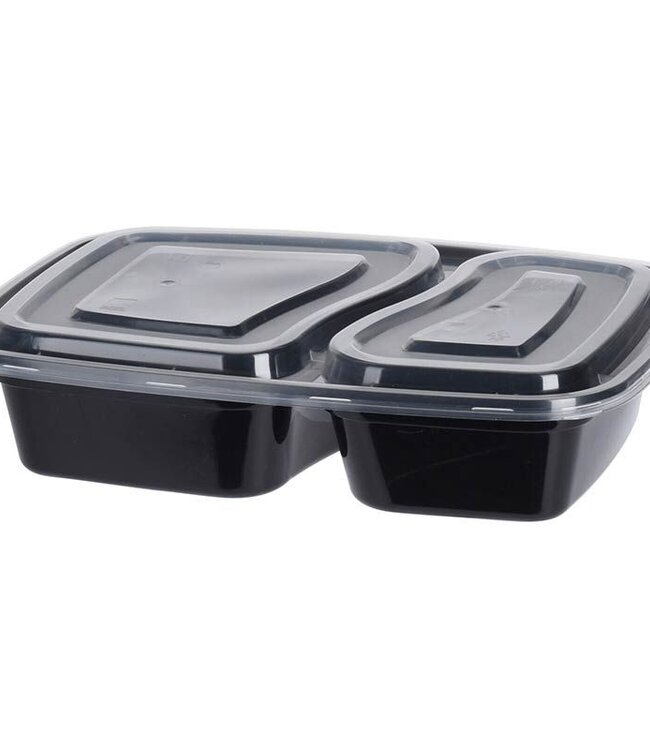 Meal Prep Containers 10 pcs - 2 Compartments