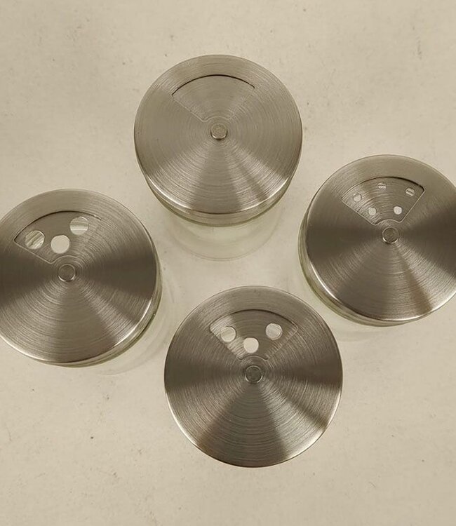 Kruidenset - 7 delig - RVS en glas