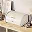 Bread Box - with Sliding Lid - 35cm - Soft Beige