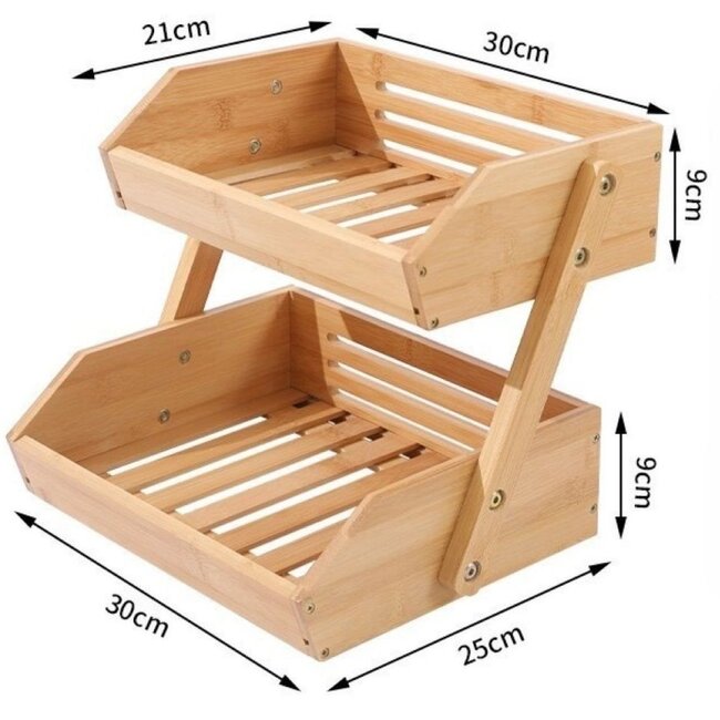 Vegetable and Fruit Rack - Bamboo