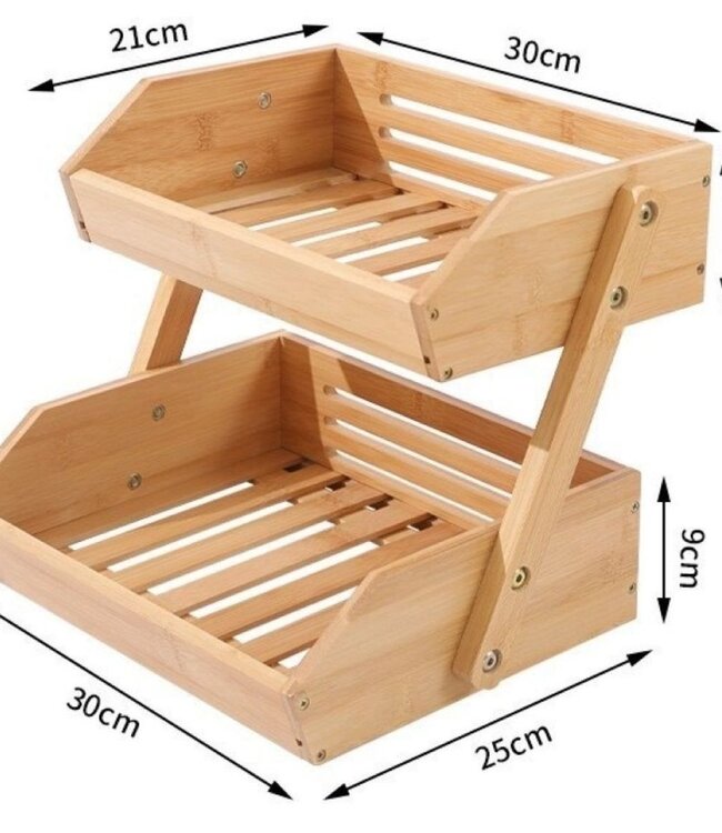 Vegetable and Fruit Rack - Bamboo