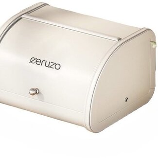 Ceruzo Brotkasten - mit Schiebedeckel - 25 cm - Soft Beige