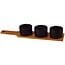 Serving set 4-piece with 3 bowls