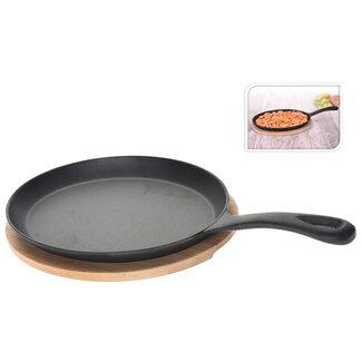 Excellent Houseware Tapas-Pfanne oval - Gusseisen - Ø24 cm