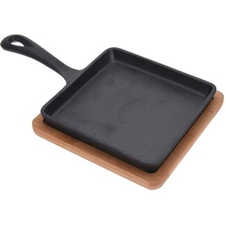 Square Tapas Pan - Cast Iron - 14 x 14 cm