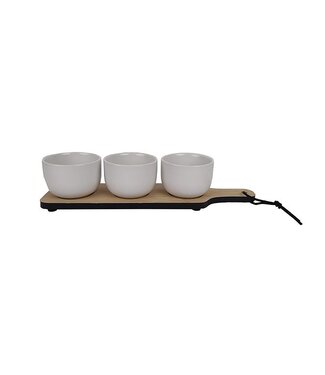Cuisine Performance Tapasplank - Apero-serveer-set - 4-delig