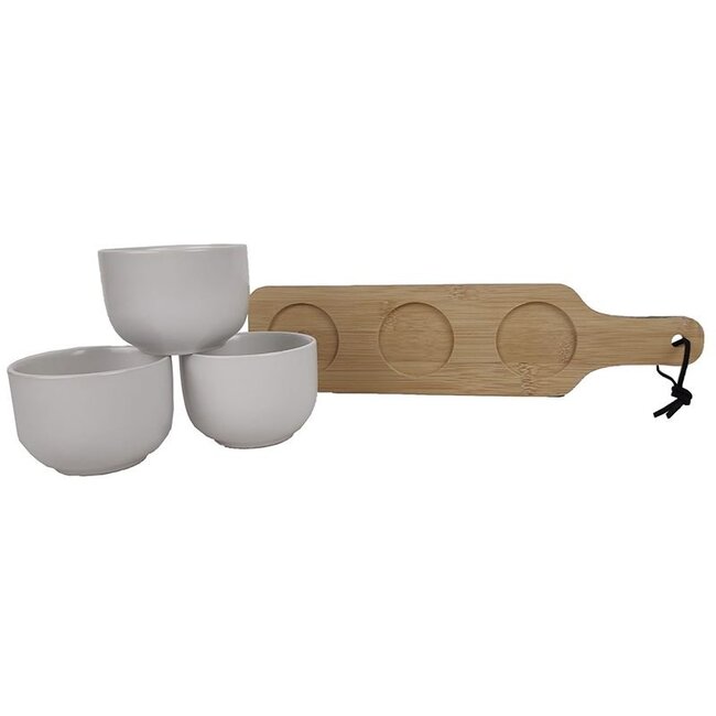 Tapas Plank - Aperitif Serving Set - 4-Piece