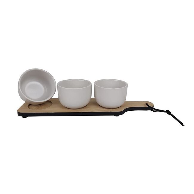 Tapas Plank - Aperitif Serving Set - 4-Piece