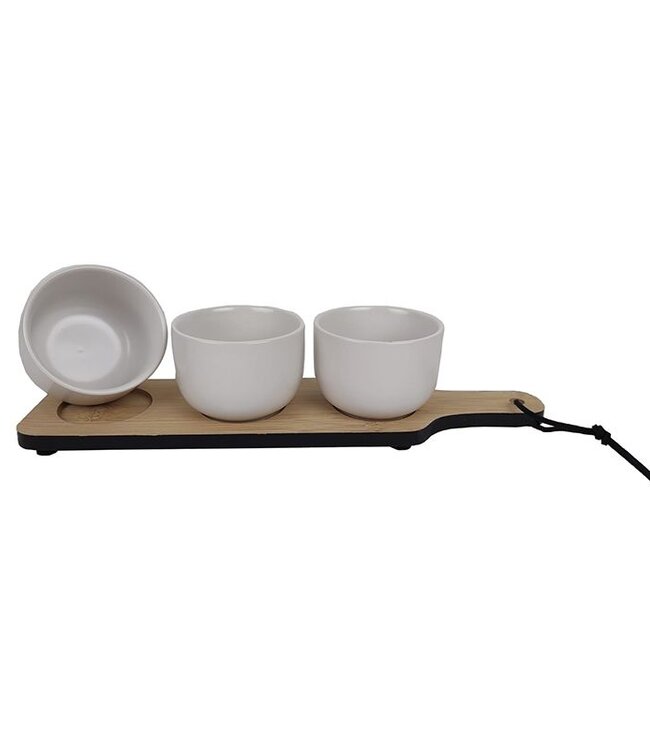 Tapasplank -  Apero-serveeer-set - 4-delig