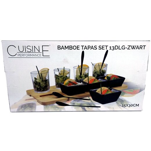 Bamboe Serverplank – 13-delig – Tapas
