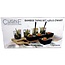 Tapas Serving Tray - Bamboo - 30x15 cm - 13-Piece Set