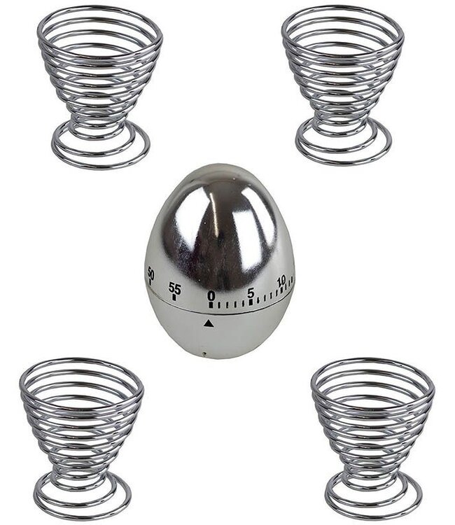 Egg Timer with 4 Egg Cups