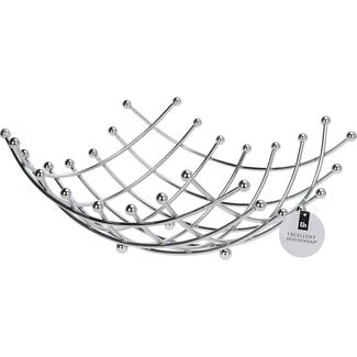 Excellent Houseware Fruit bowl - Chrome - 32 × 30 cm