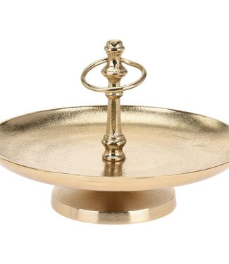 Serveerschaal - Etagere - Goudkleurig - 21 x 16 cm