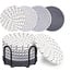 Ceruzo Coasters with Holder - Set of 8 - Gray