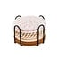 Ceruzo Coasters with Holder - Set of 8 - Cream - Absorbent