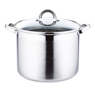 Ceruzo Stainless Steel Stockpot - 9.5 Litres