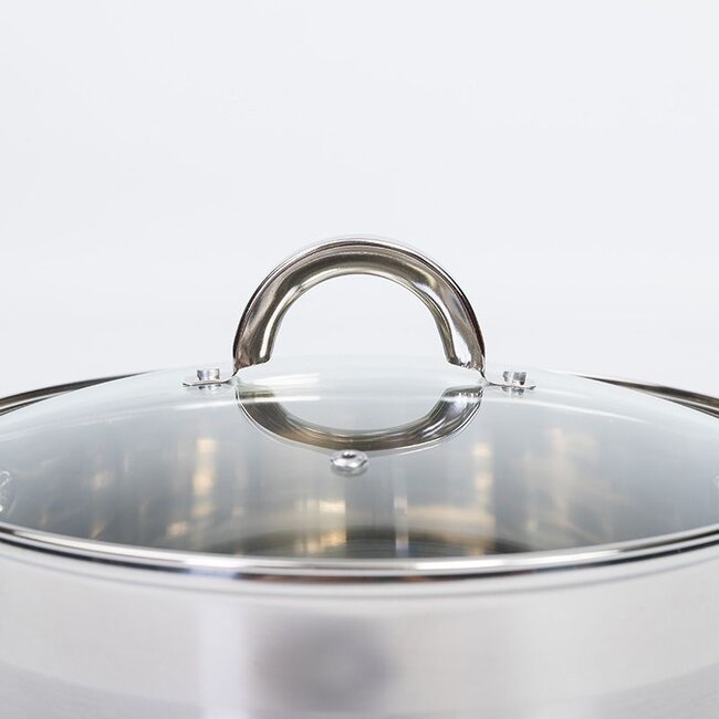 Ceruzo Stainless Steel Stockpot - 9.5 Litres