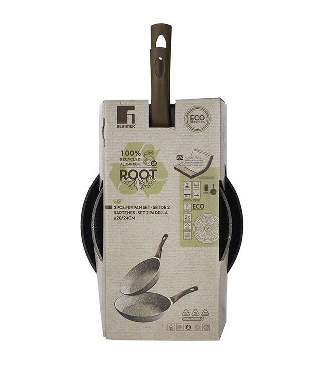 Koekenpannenset - Ø20, 24cm - Eco Friendly - champagne