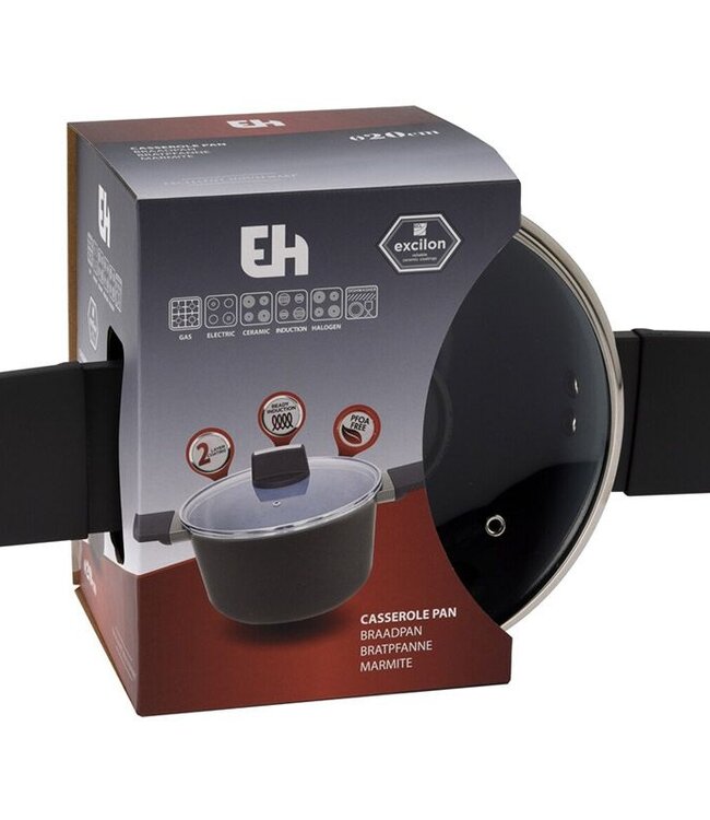 Braadpan met deksel - Ø20cm - aluminium