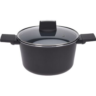 Excellent Houseware Schmortopf mit Deckel - Ø24cm - Aluminium