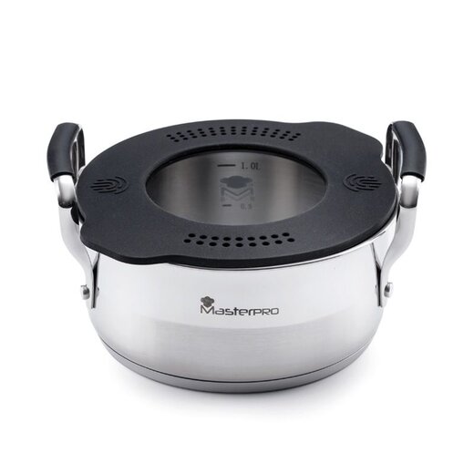 Masterpro Masterpro Pan met Siliconen Deksel – Ø16 cm