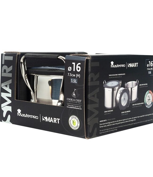 Masterpro Pan met Siliconen Deksel -  Ø16 cm