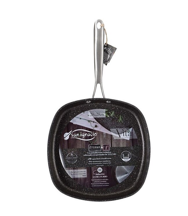 Infinity Chefs Grillpan - 28 x 28 cm - Ultra Turbo Inductie