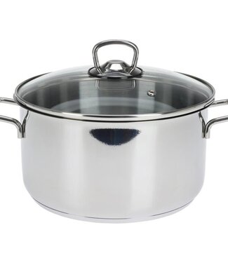 Excellent Houseware Kookpan - 22 cm -  4.5  liter - RVS - Met deksel