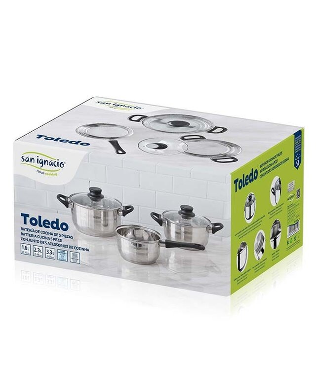Pannenset Toledo - Starterset - 5-delig