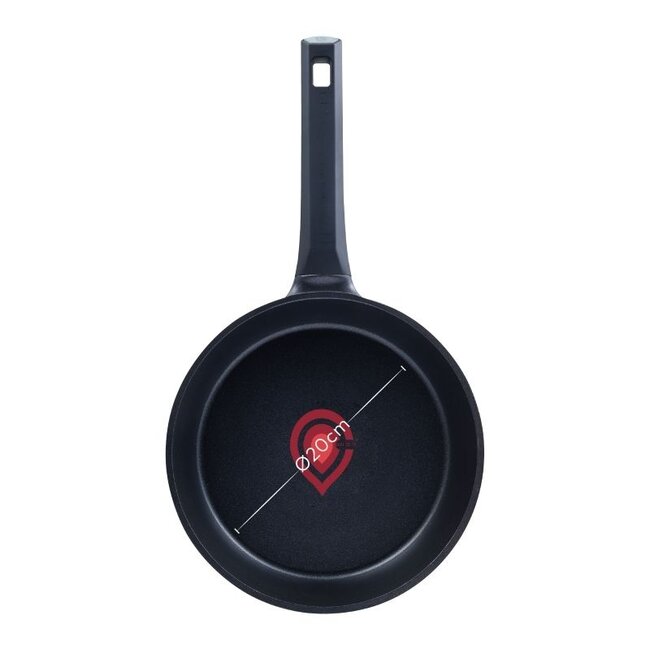 Masterpro Gastro-Bratpfanne - Ø 20 cm - Induktion - Heatdot-Technologie-Anzeige - langlebig