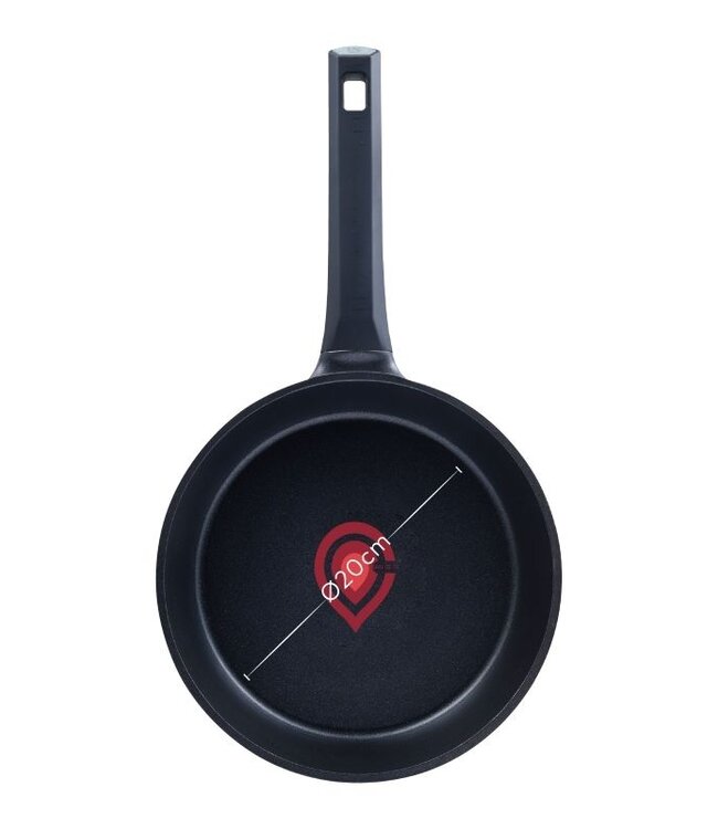 Masterpro Gastro Koekenpan - Ø 20 cm - Inductie - Heatdot Technology Indicator - duurzaam