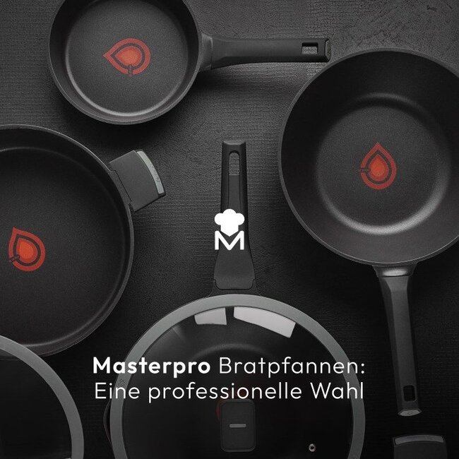 Masterpro Gastro-Bratpfanne - Ø 20 cm - Induktion - Heatdot-Technologie-Anzeige - langlebig