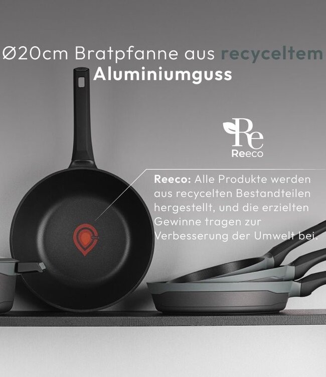 Masterpro Gastro Koekenpan - Ø 20 cm - Inductie - Heatdot Technology Indicator - duurzaam