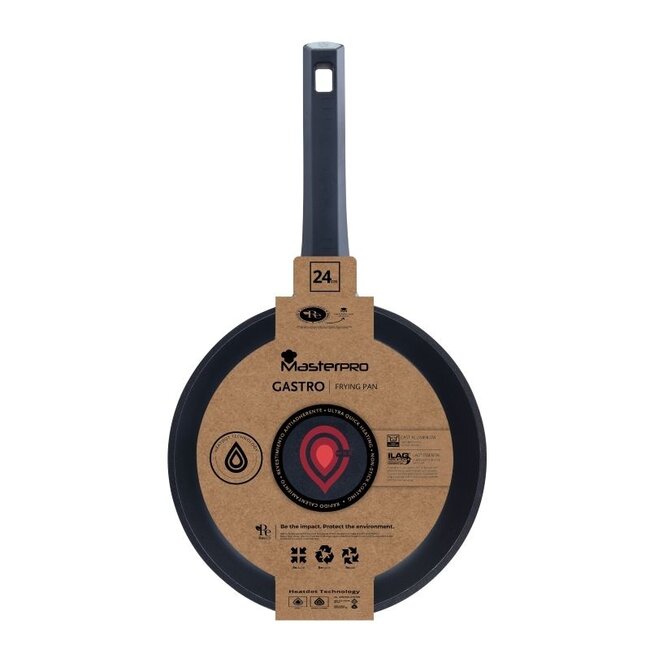 Masterpro Gastro Frying Pan - Ø 24 cm - Induction - Heatdot Technology Indicator - durable
