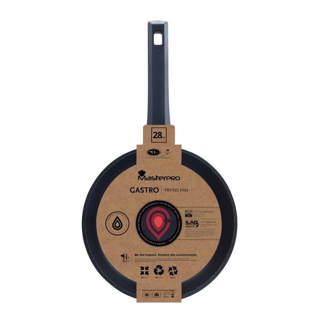 Masterpro Gastro Frying Pan - Ø 28 cm - Induction - Heatdot Technology Indicator - durable