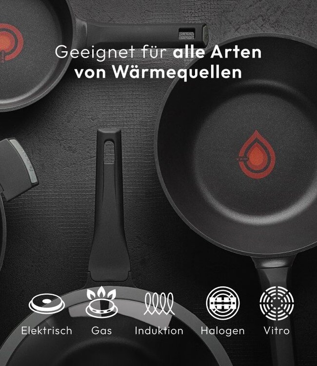 Masterpro Gastro Koekenpan - Ø 28 cm - Inductie - Heatdot Technology Indicator - duurzaam