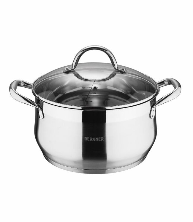 RVS Pannenset Gourmet - 4 Kookpannen met Deksels - Inductie