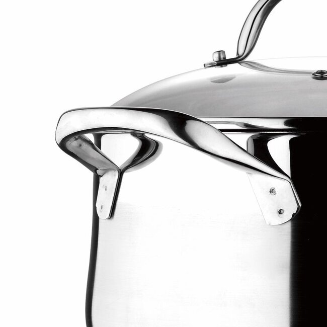 RVS Pannenset Gourmet - 4 Kookpannen met Deksels - Inductie