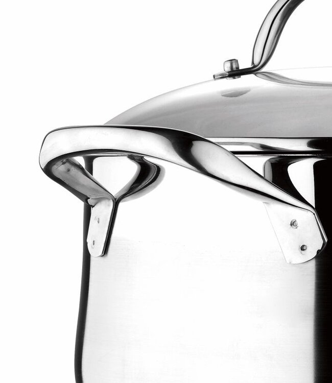 RVS Pannenset Gourmet - 4 Kookpannen met Deksels - Inductie