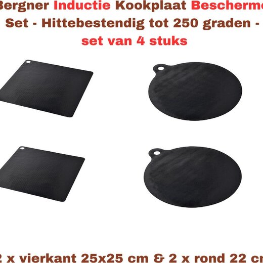 Bergner Inductiebeschermers – Set van 4