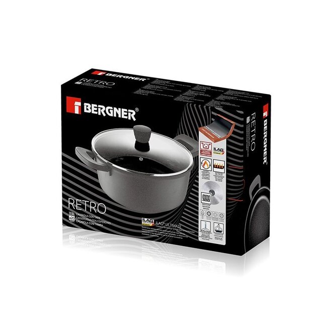 Kookpan Retro - Inductie - D20 x H9.5 cm - 2.5 Liter
