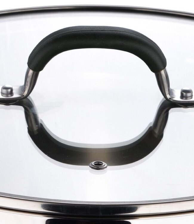 Midnight RVS Soeppan met  Deksel - Inductie - 28cm - 9.5L